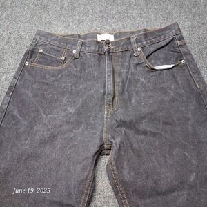 Beyond The Limit Denim Jeans Distressed Wash Mens Size‎ 38x33 Black